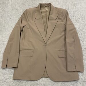 Rhone Commuter Boyfriend Blazer Womens Medium Tan Jacket